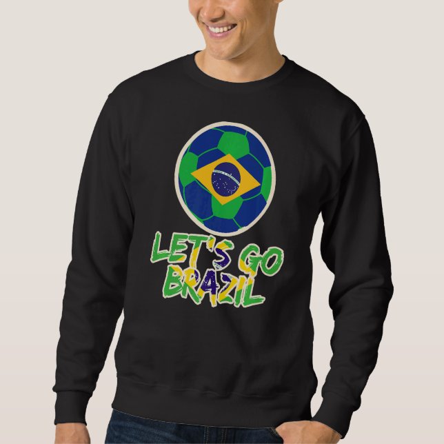 Sudadera Brazil Soccer 2022  Brazilian Football Team Suppor (Anverso)