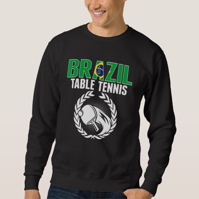 Sudadera Brazil Table Tennis     Brazilian Ping Pong Suppor (Anverso)