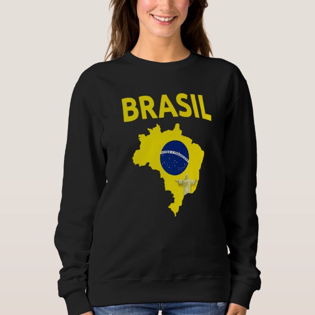 Sudadera Brazilian Flag Idea For Men & Brasil Flag (Anverso)