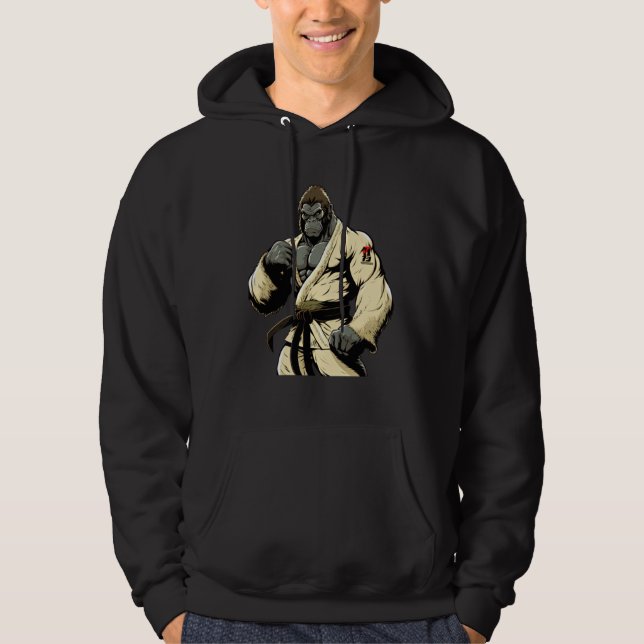 Sudadera Brazilian Jiu Jitsu and Grappling Gorilla (Anverso)