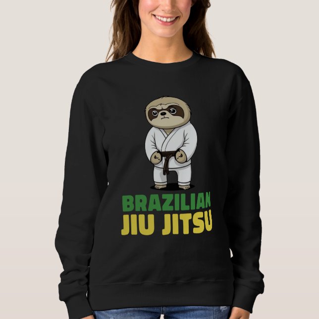 Sudadera Brazilian Jiu Jitsu and Grappling Sloth (Anverso)