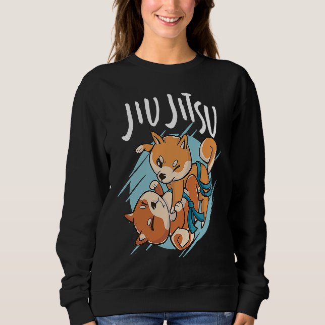 Sudadera Brazilian Jiu Jitsu corgis (Anverso)