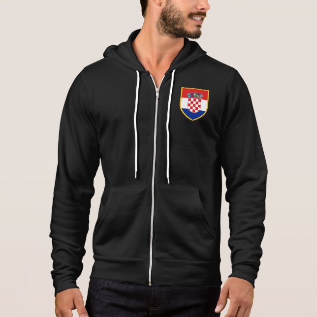 Sudadera Brazo de la bandera de Croacia (Anverso)