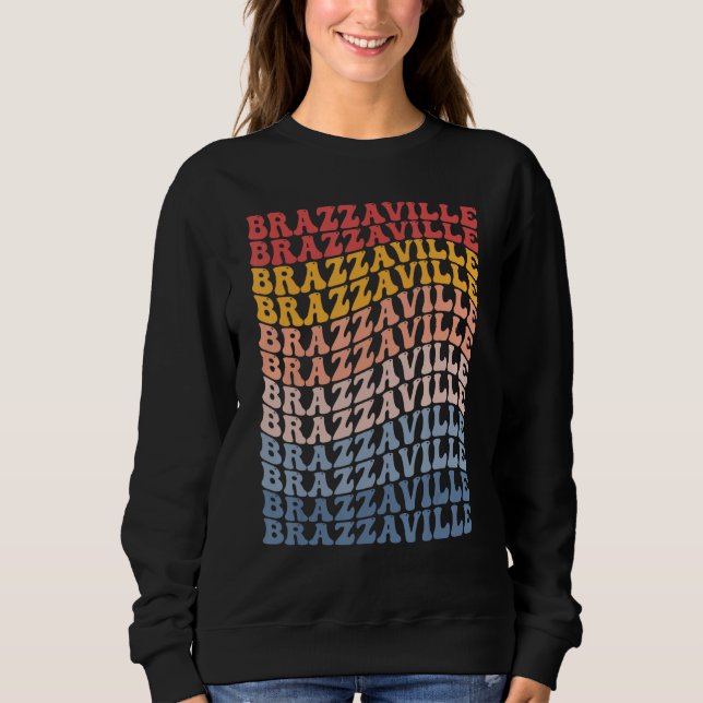 Sudadera Brazzaville City Groovy Retro (Anverso)