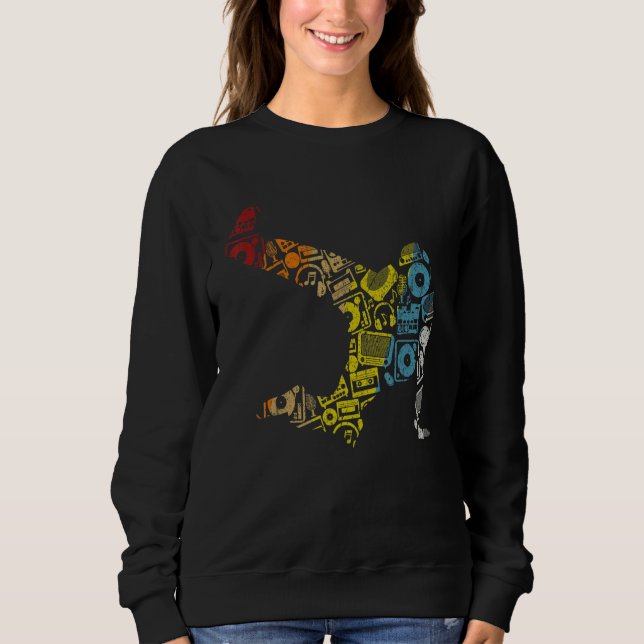Sudadera Breakdance Sillhouette Street Dance Breakdance 1 (Anverso)