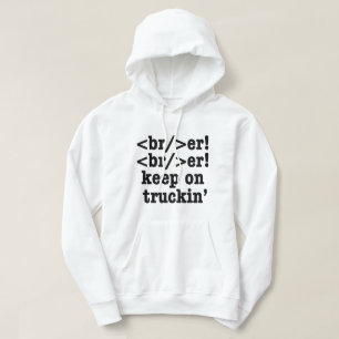 Sudadera ¡breaker! ¡seguir en camionera' // Código HTML