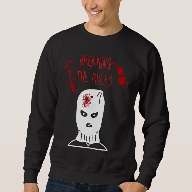 Sudadera Breaking the Rules Gangster Criminal Ganove Revolu (Anverso)