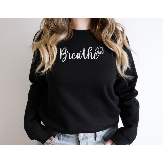 Sudadera Breathe-Lotus Flower Wildflower-Yoga (Subido por el creador)