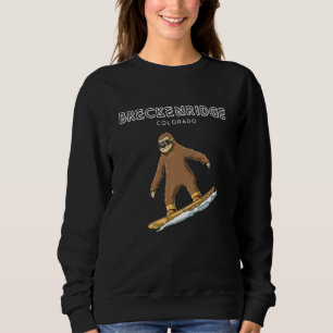 Sudadera Breckenridge Colorado Sloth Snowboard