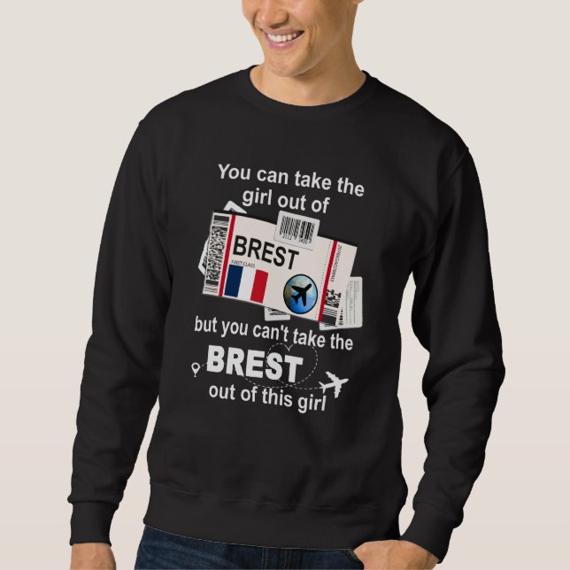 Sudadera Brest Boarding Pass Brest Girl Brest (Anverso)