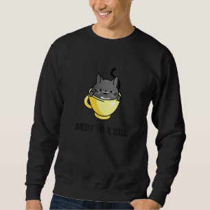 Sudadera Breve A Matar A Un Gato Negro Detective Tea Cup Ac