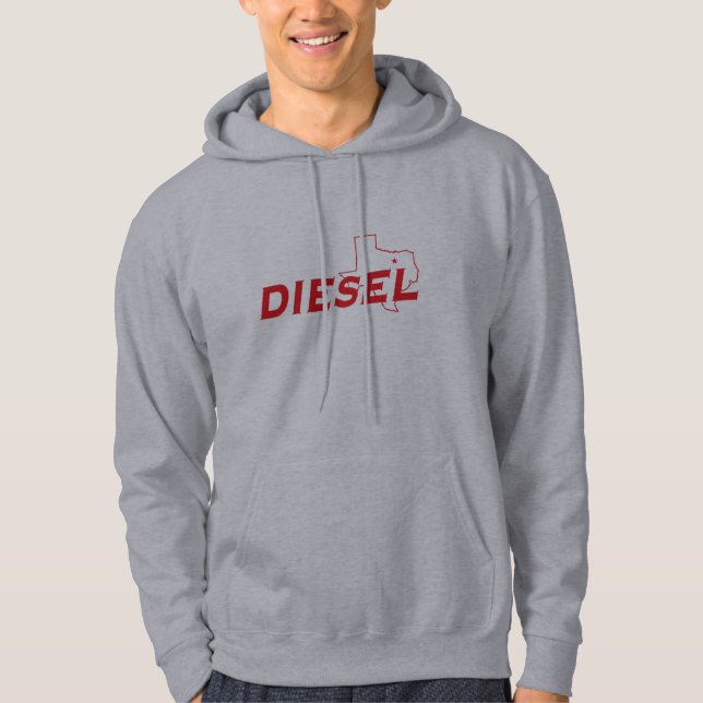 Sudadera Brezo diesel/sudadera con capucha roja (Anverso)