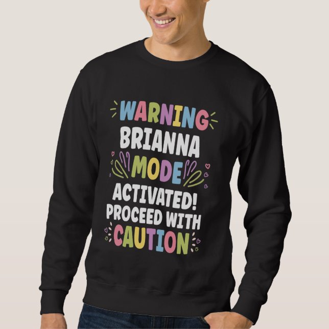 Sudadera BRIANNA Personalized Name Funny Cute Custom BRIANN (Anverso)