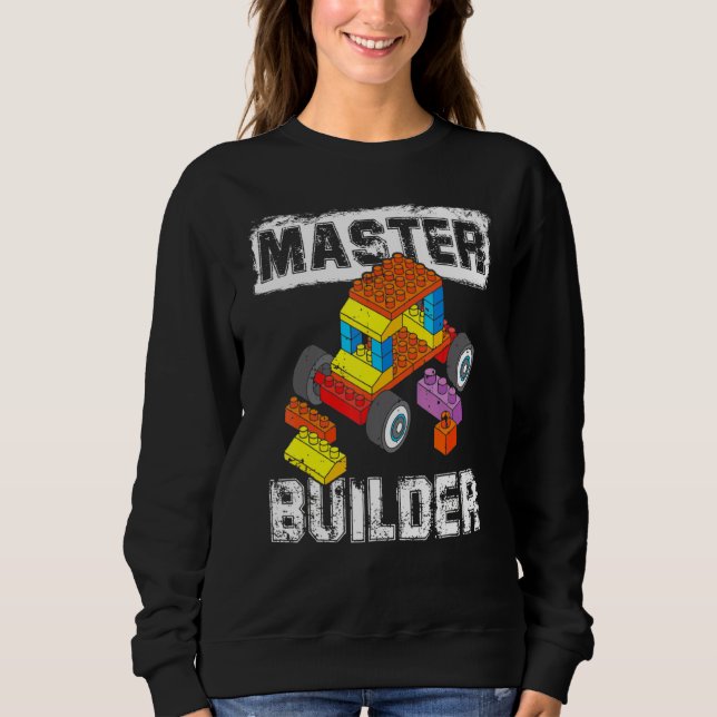Sudadera Brick Builder Bloques Master Builder Kid Toy Boys  (Anverso)