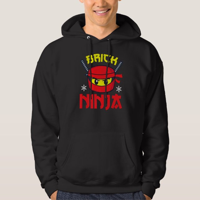 Sudadera Brick Ninja Master Builder Ladrillos Bloques de Co (Anverso)