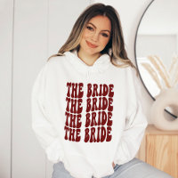 Bride Dark Red Customized Matching Bridal Party