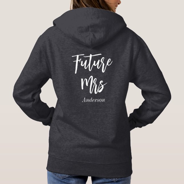 Sudadera Bride Future Sra. Boda Black (Reverso)