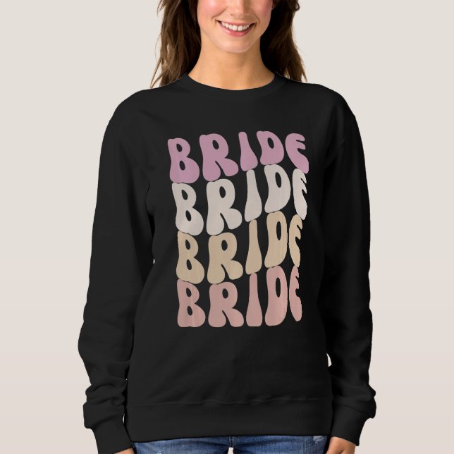 Sudadera Bride I Do Crew Retro Bachelorette Party Bride Bri (Anverso)