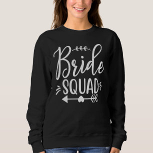 Sudadera Bride Squad Arrow Partido De Boda De Corazón Y Bac