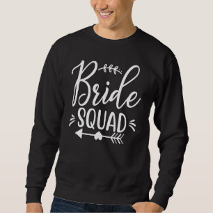 Sudadera Bride Squad Arrow Partido De Boda De Corazón Y Bac