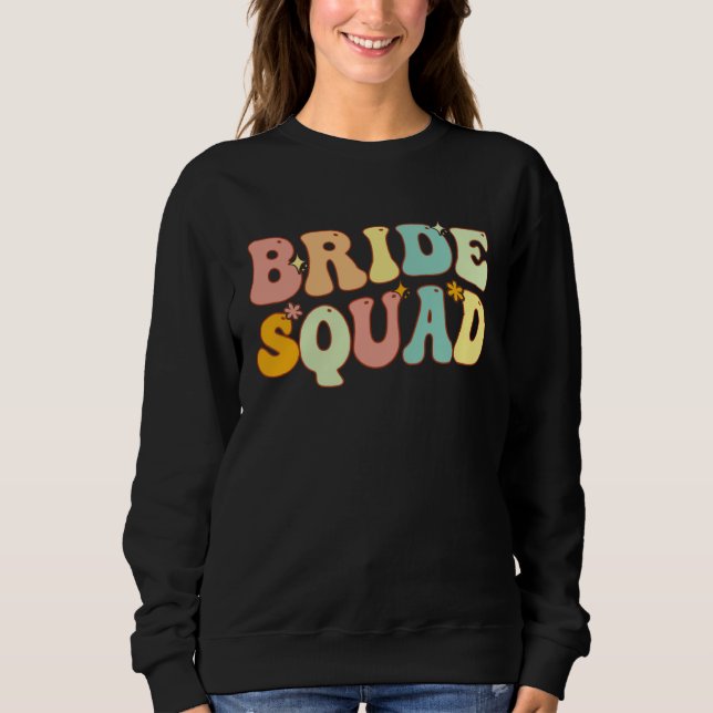 Sudadera Bride Squad Bridesmaid Proposal Bridal Shower Wedd (Anverso)