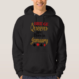 Sudadera Bridge Queens nace en enero Feliz cumpleaños T