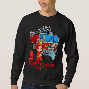 Sudadera Brigada de bomberos infantil camión de bomberos ca