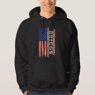 Sudadera BRIGGS Apellido Shirt BRIGGS Nombre Bandera Americ