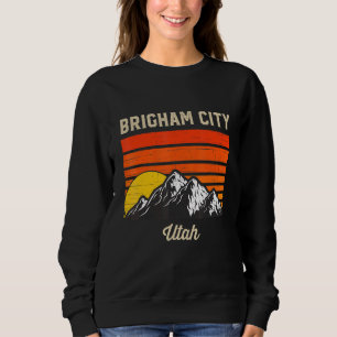 Sudadera Brigham City Utah Retro Vintage City State Usa