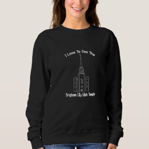 Sudadera Brigham City Utah Temple Me Encanta Ver Mi Templo 