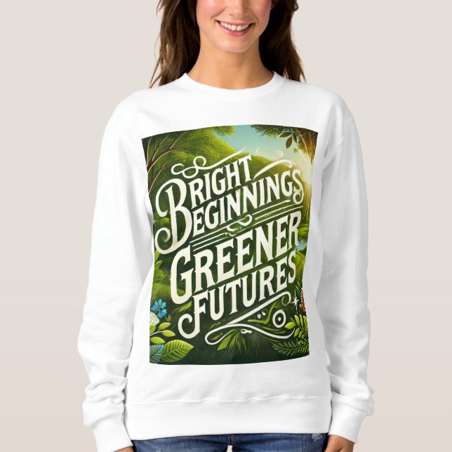 Sudadera Bright Beginnings AI art (Anverso)