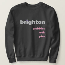 Brighton Pebbles Rock Pier M Gray Pink Sweet