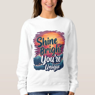 Sudadera "¡Brilla brillante, eres único!" Sunset Ocean Tee