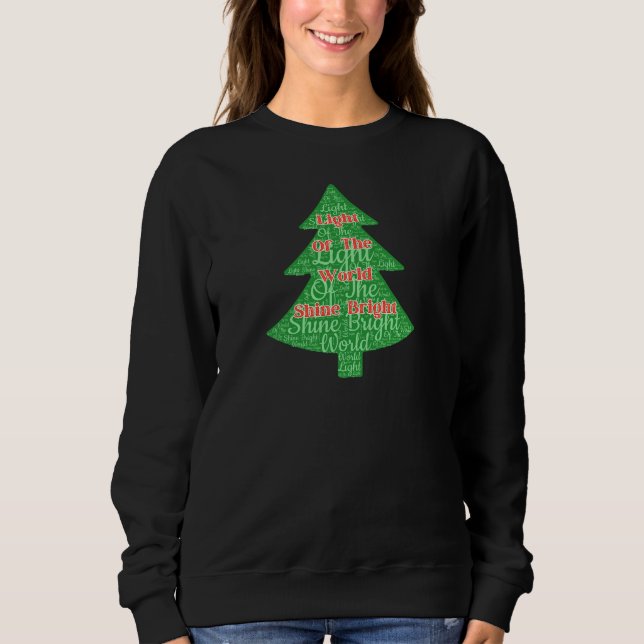 Sudadera Brilla con Luz Navideña Cristiana (Anverso)