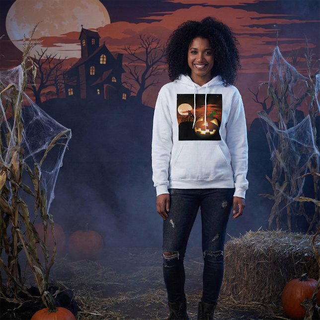 Sudadera Brillante Calabaza de Halloween Spooky Hoodie (Subido por el creador)