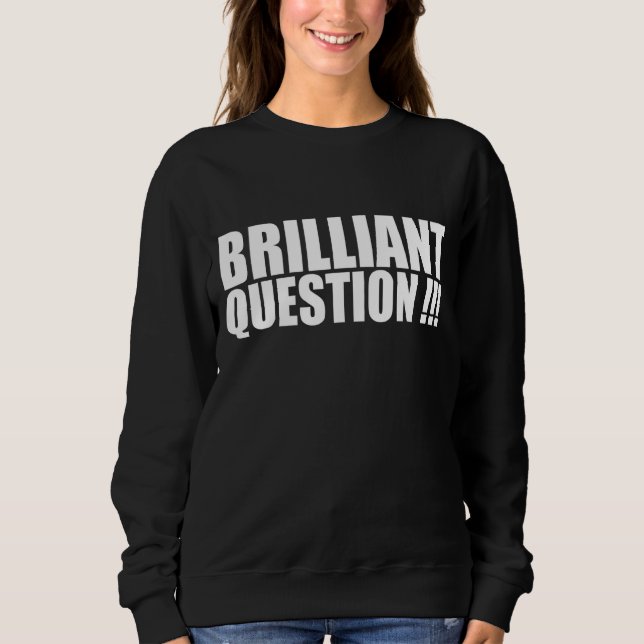 Sudadera Brillante interrogante Ice Breaker para trabajo de (Anverso)