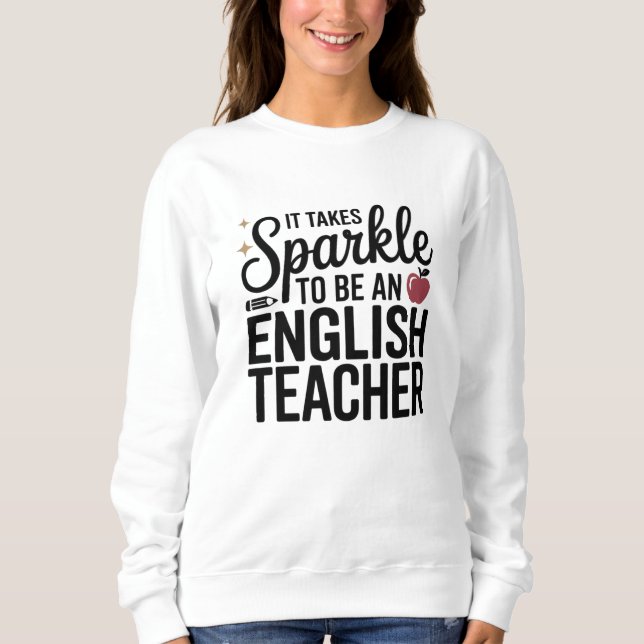 Sudadera Brillar para ser profesor de inglés  (Anverso)