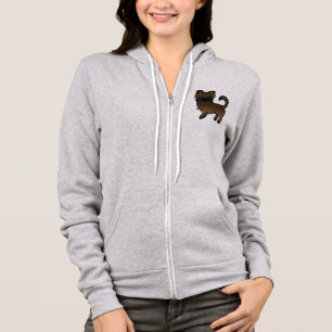 Sudadera Brindle Long Coat Chihuahua Cute Cartog Dog