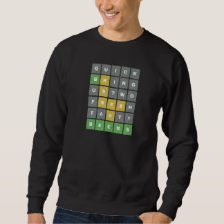 Sudadera Bring Us Two Beers Word Game