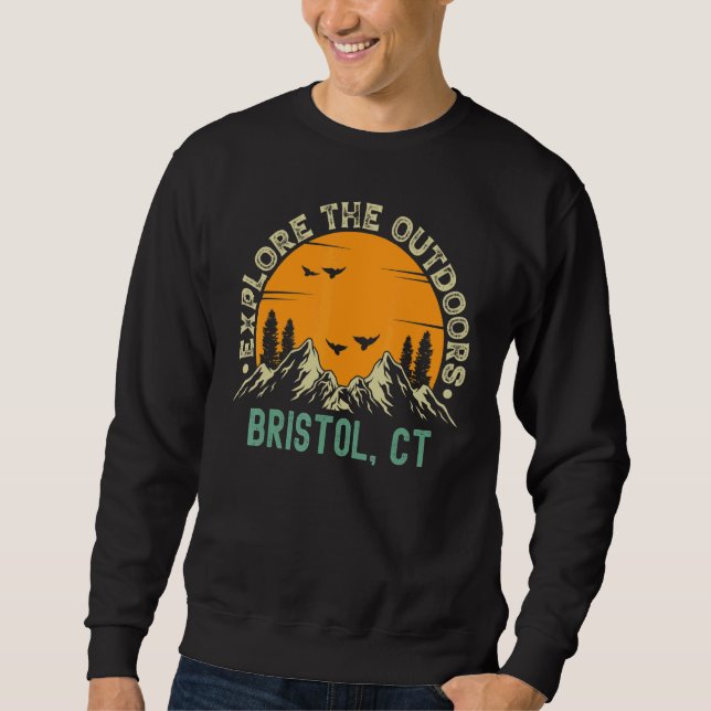 Sudadera Bristol Connecticut Explora Al Aire Libre (Anverso)