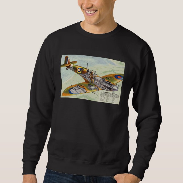 Sudadera Britain s New Spitfire Mechanical Artwork (Anverso)
