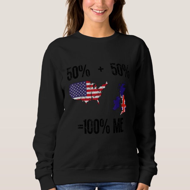 Sudadera British American USA Great Britain (Anverso)