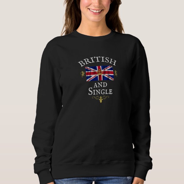 SUDADERA BRITISH AND SINGLE UNION JACK FLAG BRITAIN UK PRID (Anverso)