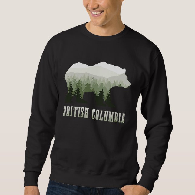 Sudadera British Columbia Canada Grizzly Bear Canadian Natu (Anverso)
