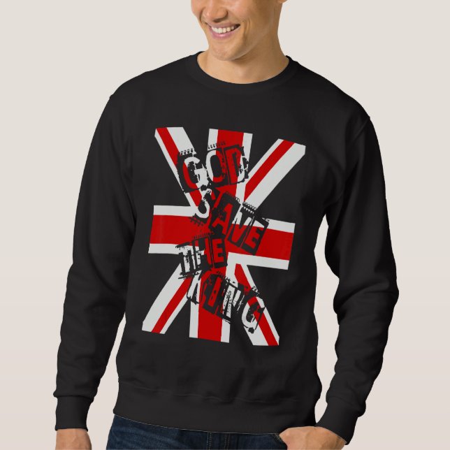 Sudadera British King Long Live The King God Save The King  (Anverso)