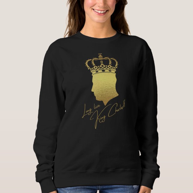 Sudadera British King Long Live The King God Save The King  (Anverso)