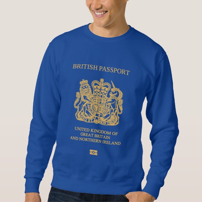 Sudadera British passport cover (Anverso)