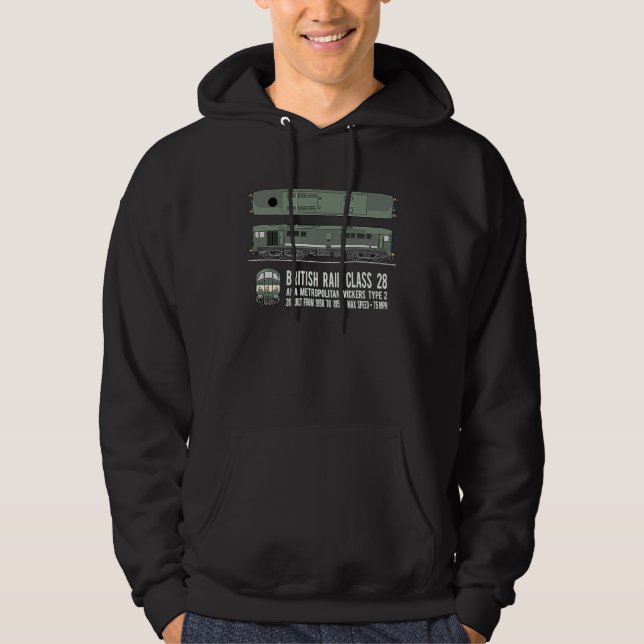 Sudadera British Rail Class 28 Locomotive Train Diagram (Anverso)