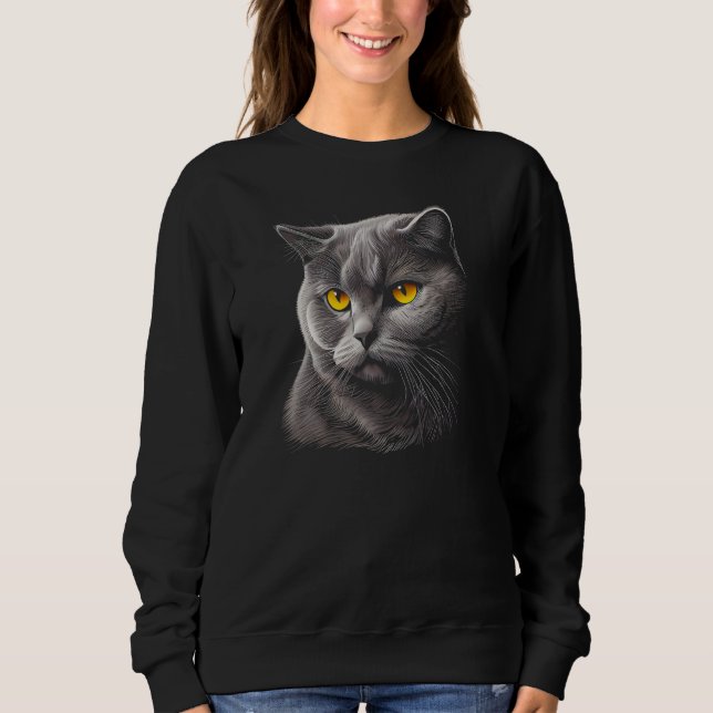 Sudadera British Shorthair Cat Owner Owners Blue Cats  Grap (Anverso)