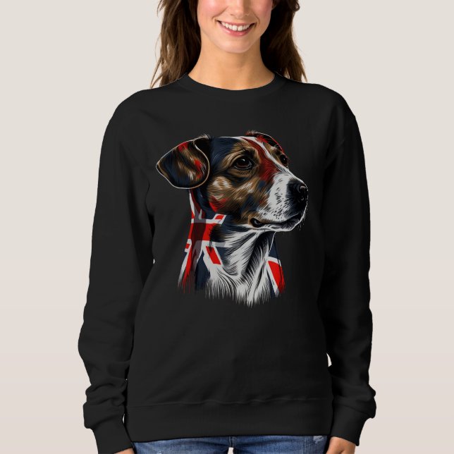 Sudadera British UK Great Britain Jack Russell Terrier (Anverso)